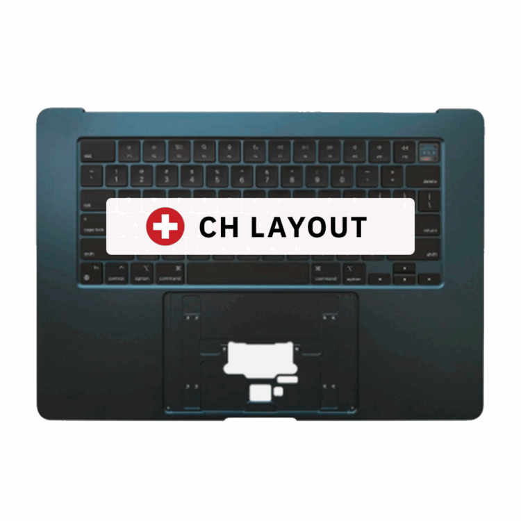 Top Case MacBook Air 15" A3114 (Early 2024) Midnight Layout CH