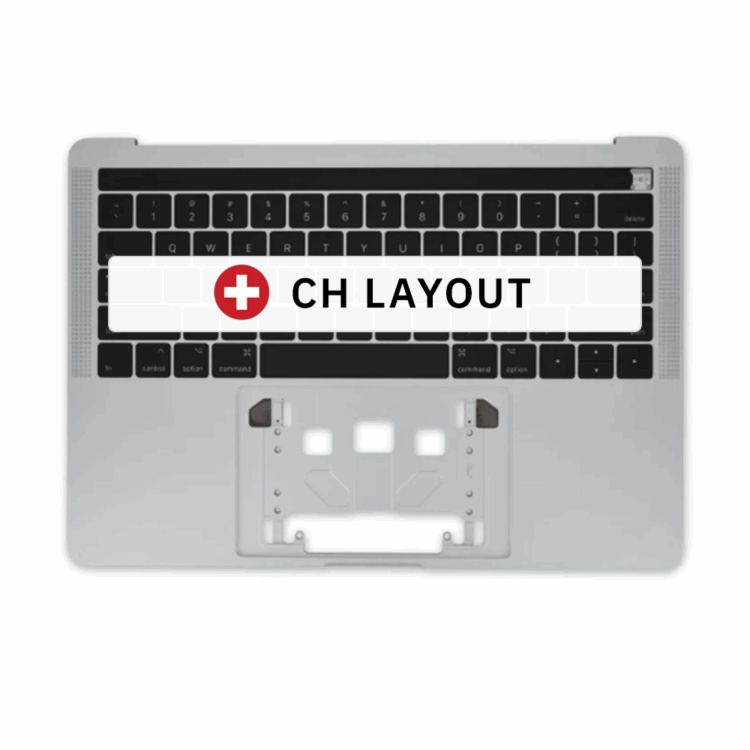 top case macbook pro a1706 late 2016 mid 2017 silver