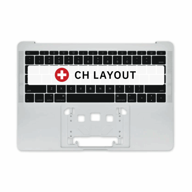 top case macbook pro a1708 late 2016 mid 2017 silver
