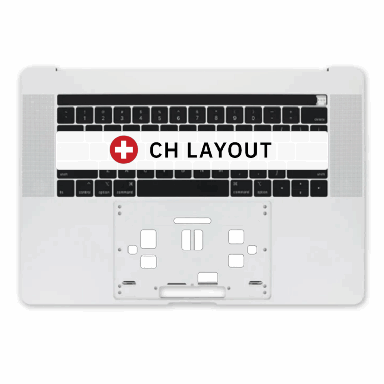 top case macbook pro a1990 mid 2018 mid 2019 silver