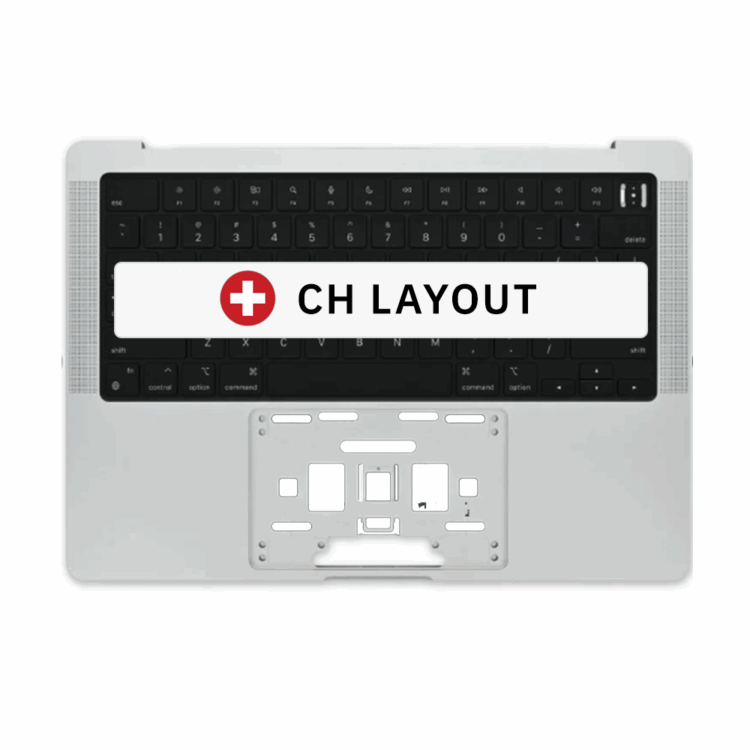top case macbook pro a2779 a2442 early 2023 late 2021 silver
