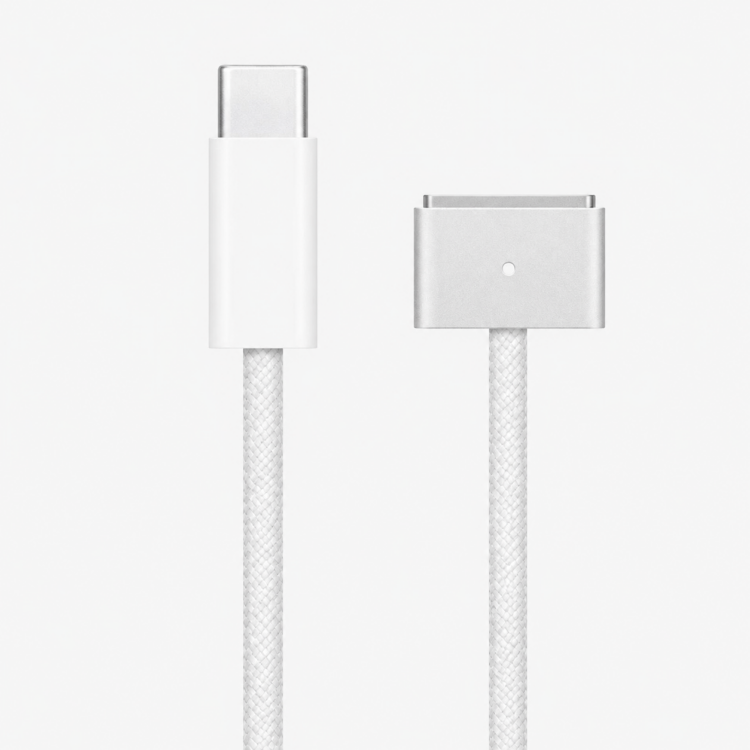 USB-C MagSafe 3 Ladekabel 2m für MacBook Silberfarben