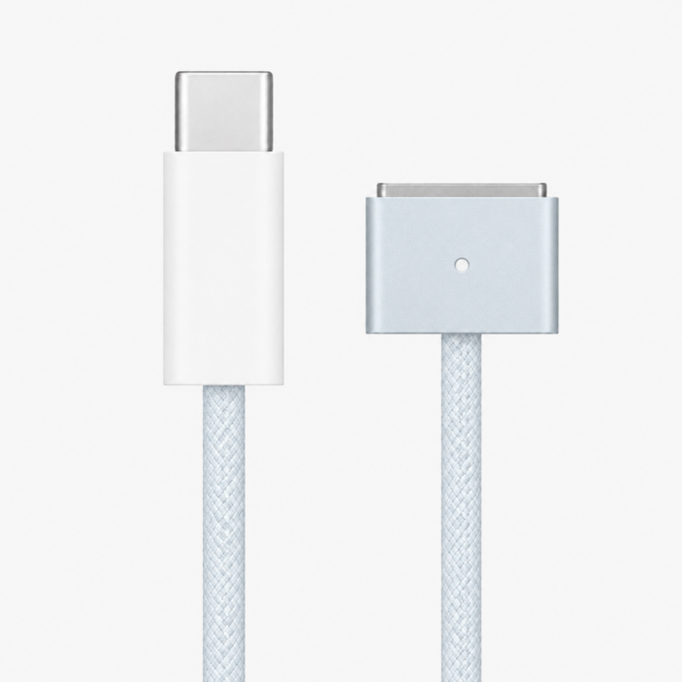 USB-C MagSafe 3 Ladekabel 2m für MacBook Himmelblau